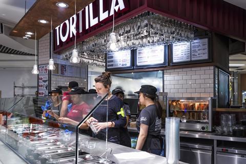 Staff have already been hard at work at Tortilla in Grand Central Birmingham